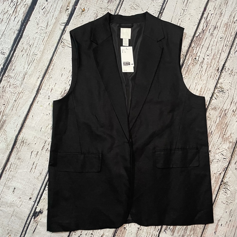 NWT!!! Black H&M professional Vest, large
